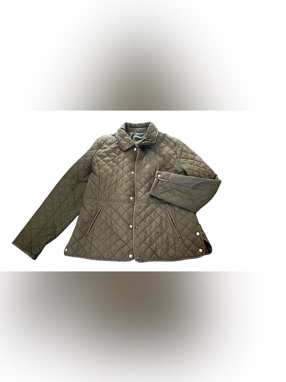 Lauren Ralph Lauren Quilted Olive Green Women's Puffer Jacket